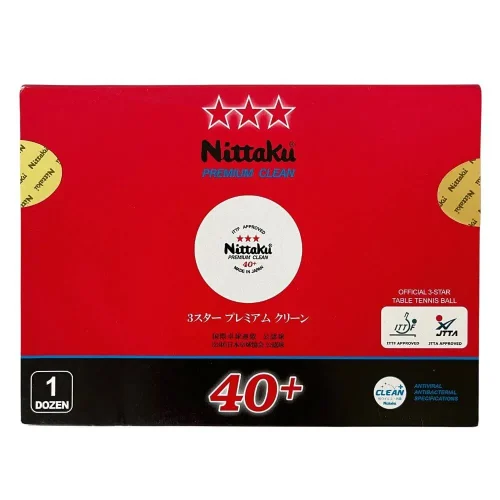 Cạnh Cảnh Mặt Trước Bóng Nittaku 3 sao Premium Clean
