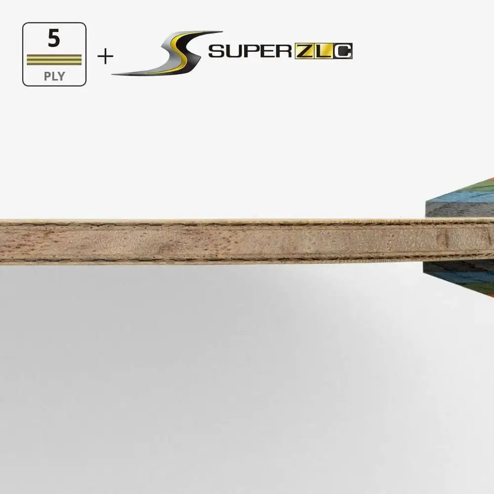 Cấu Tạo 5 Lớp Gỗ Và 2 Lớp Sợi Super ZLC Của Cốt Vợt Lin Yun Yu Super ZLC