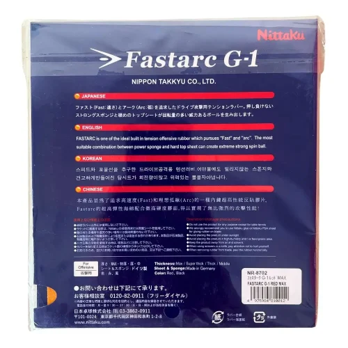 Mặt Sau Mặt Vợt Nittaku Fastarc G1