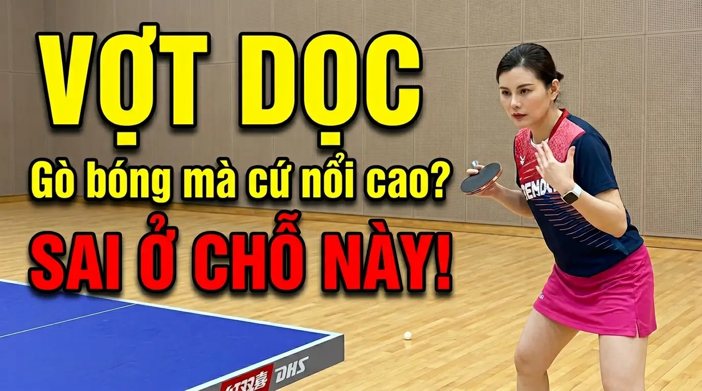 Vợt Dọc Gò Bóng Đúng Cách Bước Chân + Góc Vợt + Cách Cầm Chuẩn Từ A–Z
